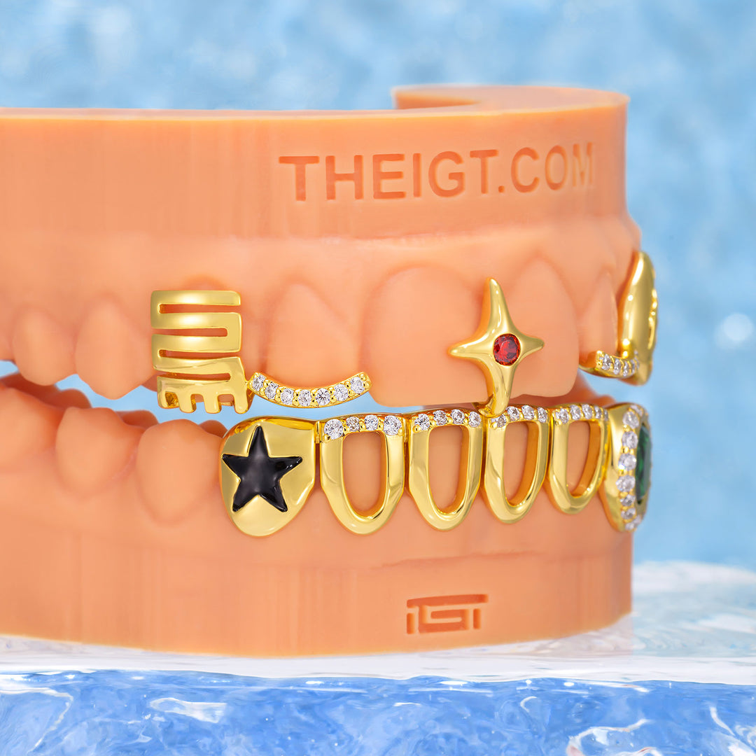 Ghana Tips & Star Open Face Grillz