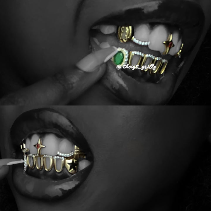 Ghana Tips & Star Open Face Grillz