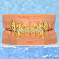Gold Hollow Clover Grillz