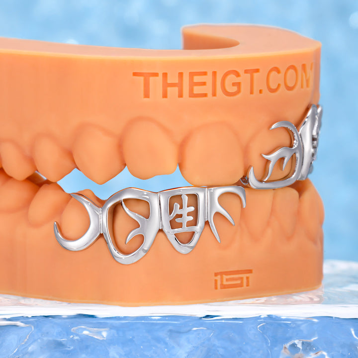 Gold Japanese Text Grillz