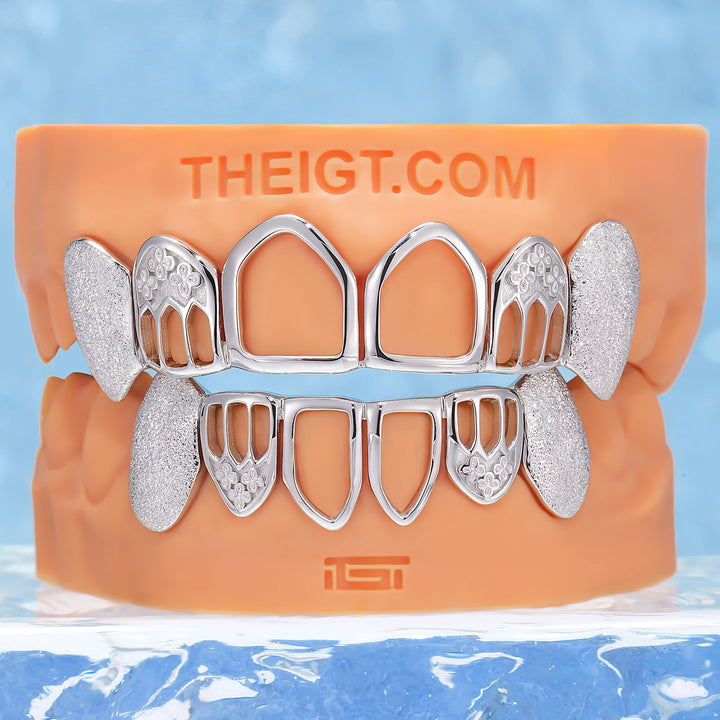 Gothic Arch Diamond Dust Open Face Grillz