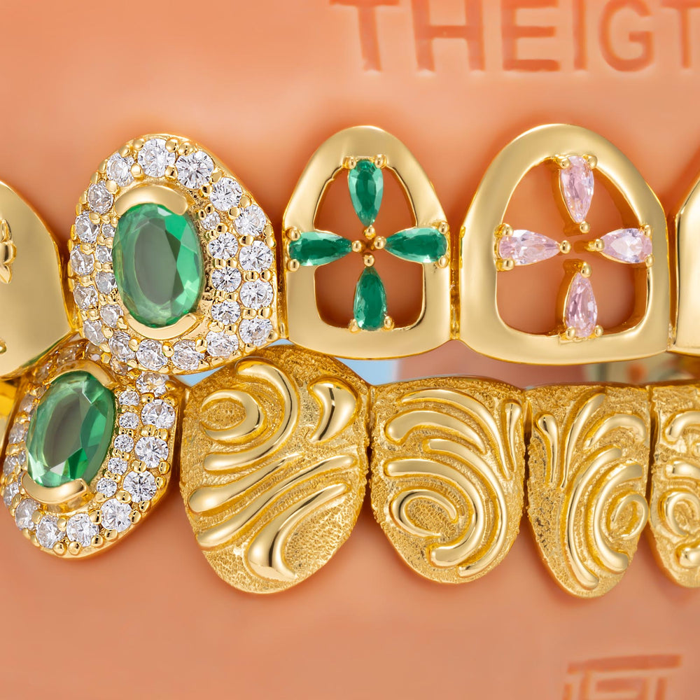 "Gothic Cross" Emerald Fang Custom Set