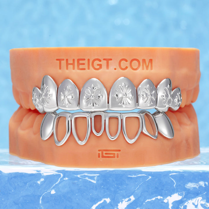Gothic Cross Solid Gold Grillz
