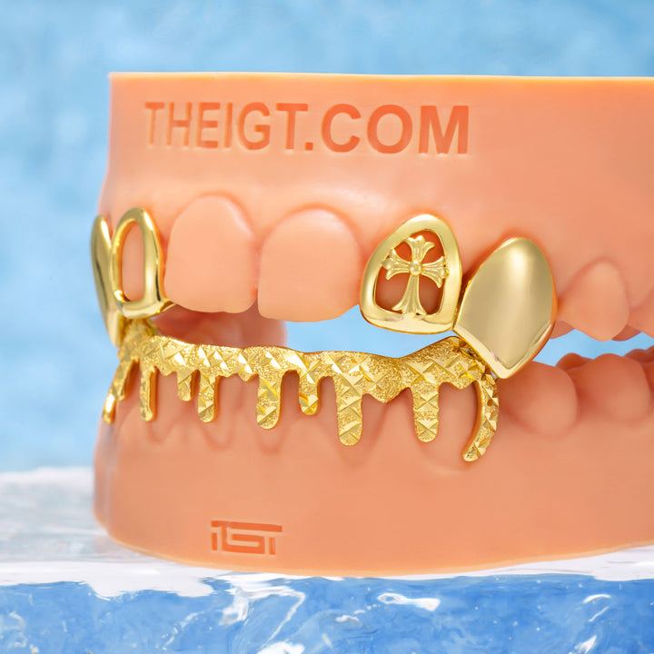 Gothic Cross & Drip Grillz