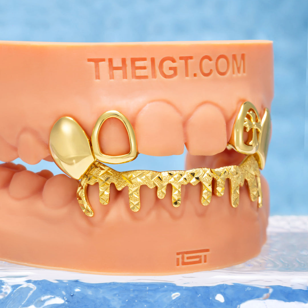 Gothic Cross & Drip Grillz