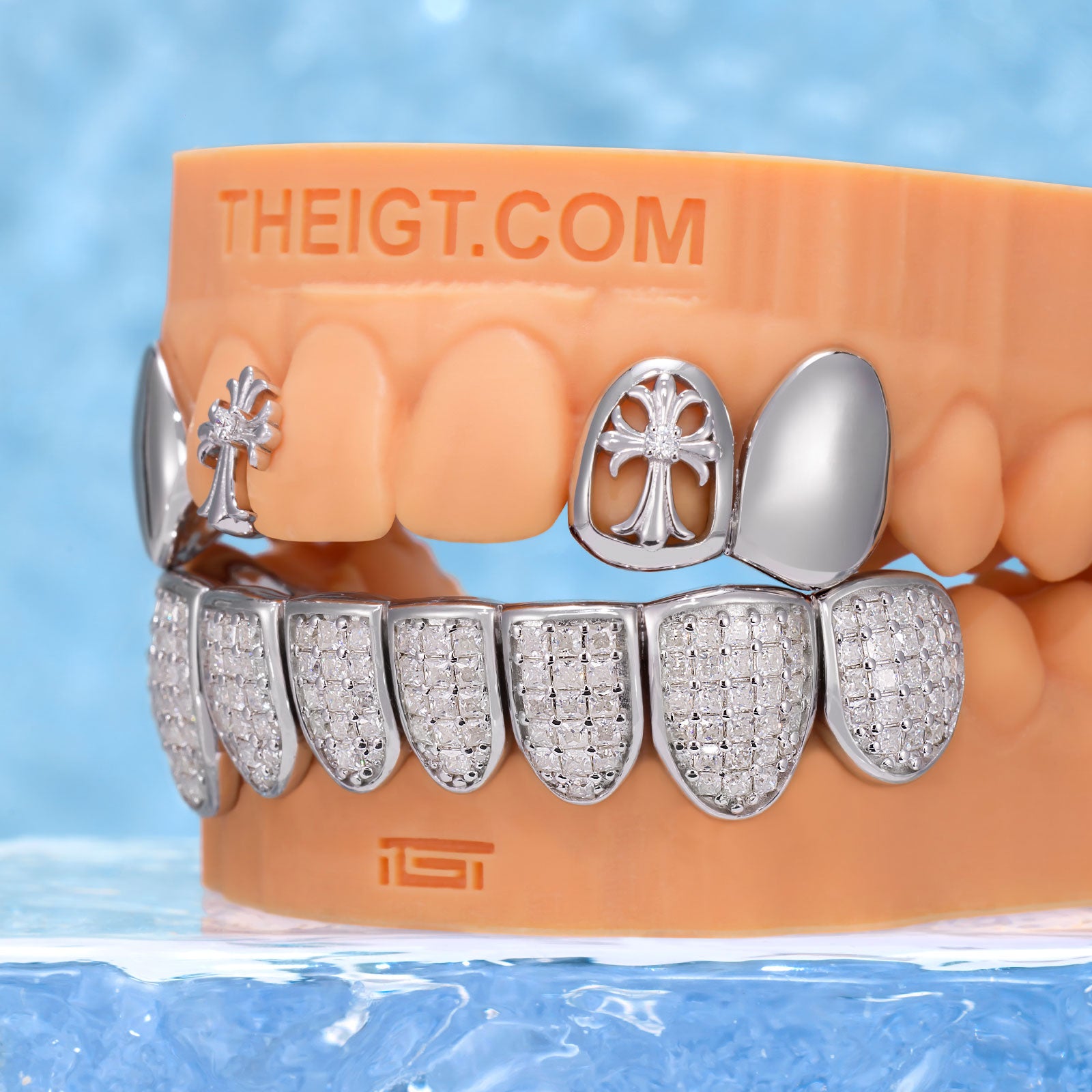 Gothic Cross & Full lce Grillz – ICEGIANT