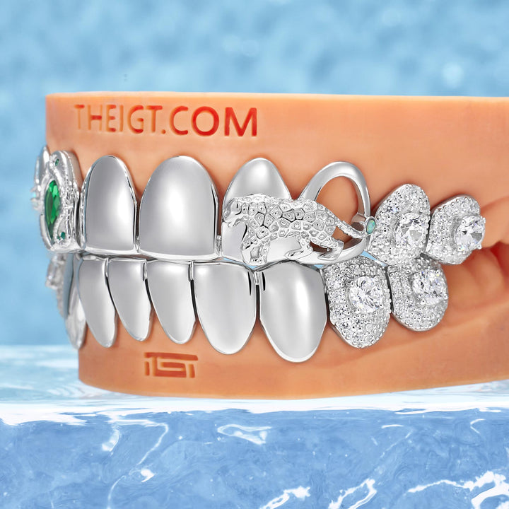 Green Drop Panther Grillz