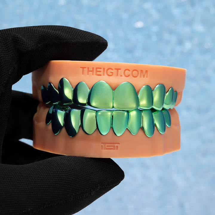 Green Gold Grillz