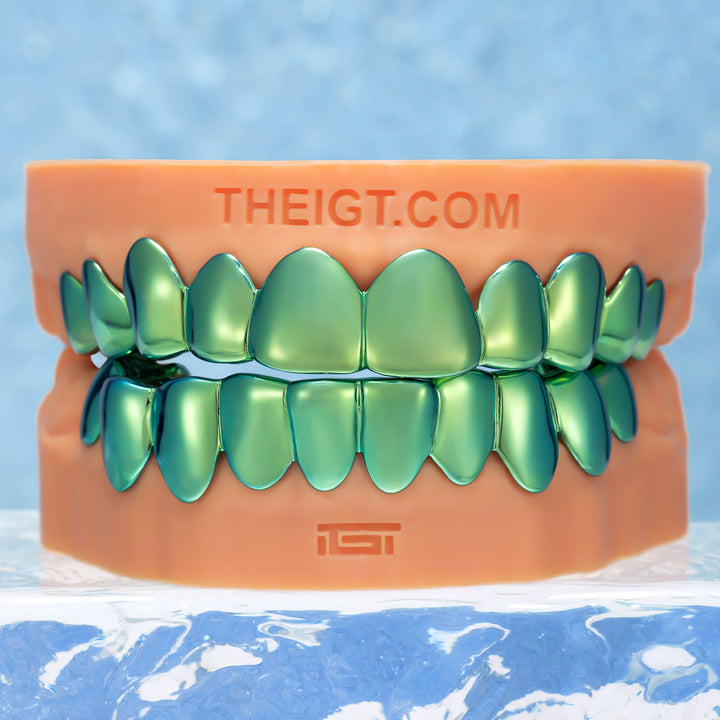 Green Gold Grillz