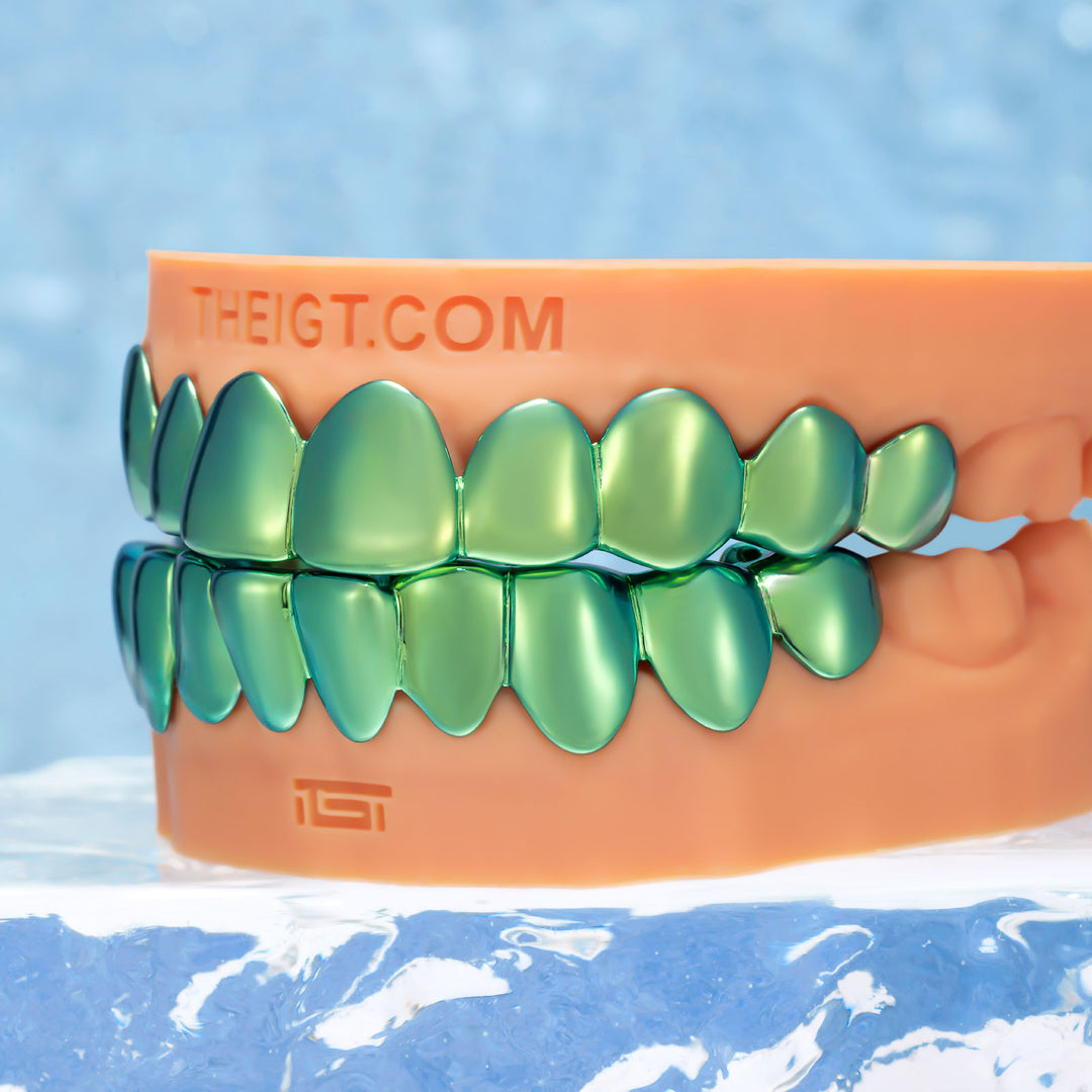 Green Gold Grillz