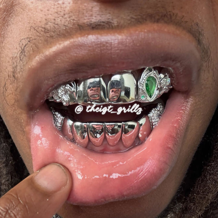 Green Drop Panther Grillz