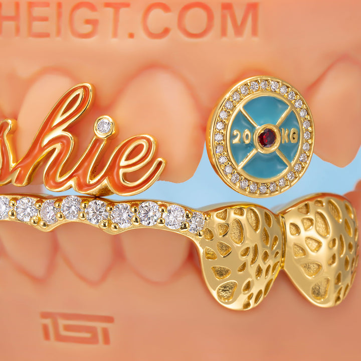 "Gym Vibe" Custom Letter Leopard Set
