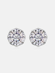 Halo Octagonal Cut Moissanite Earrings