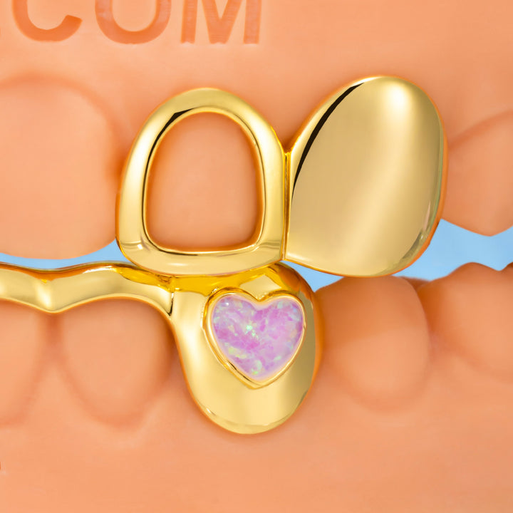 Heart Opal Bridge Grillz