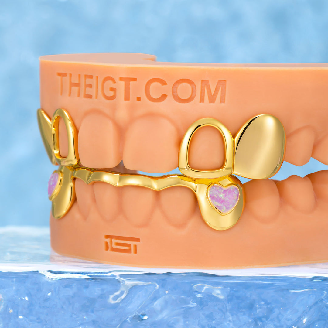 Heart Opal Bridge Grillz