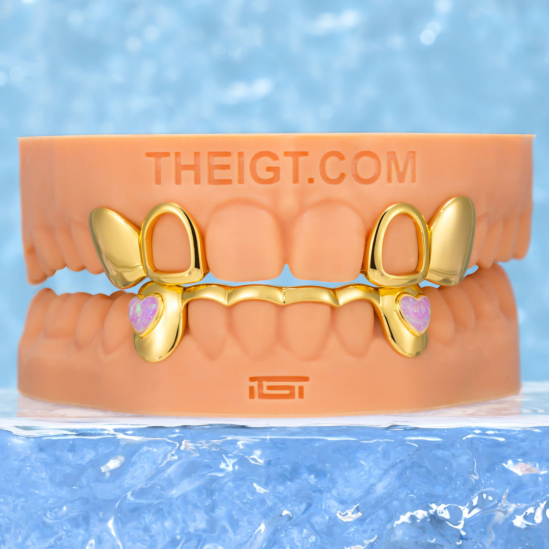 Heart Opal Bridge Grillz