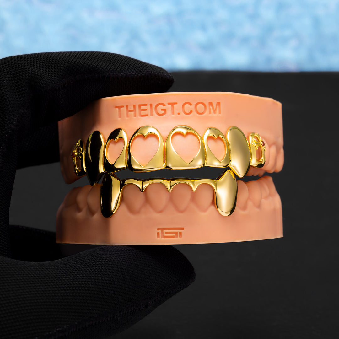 Heart & Cross Open Face Grillz