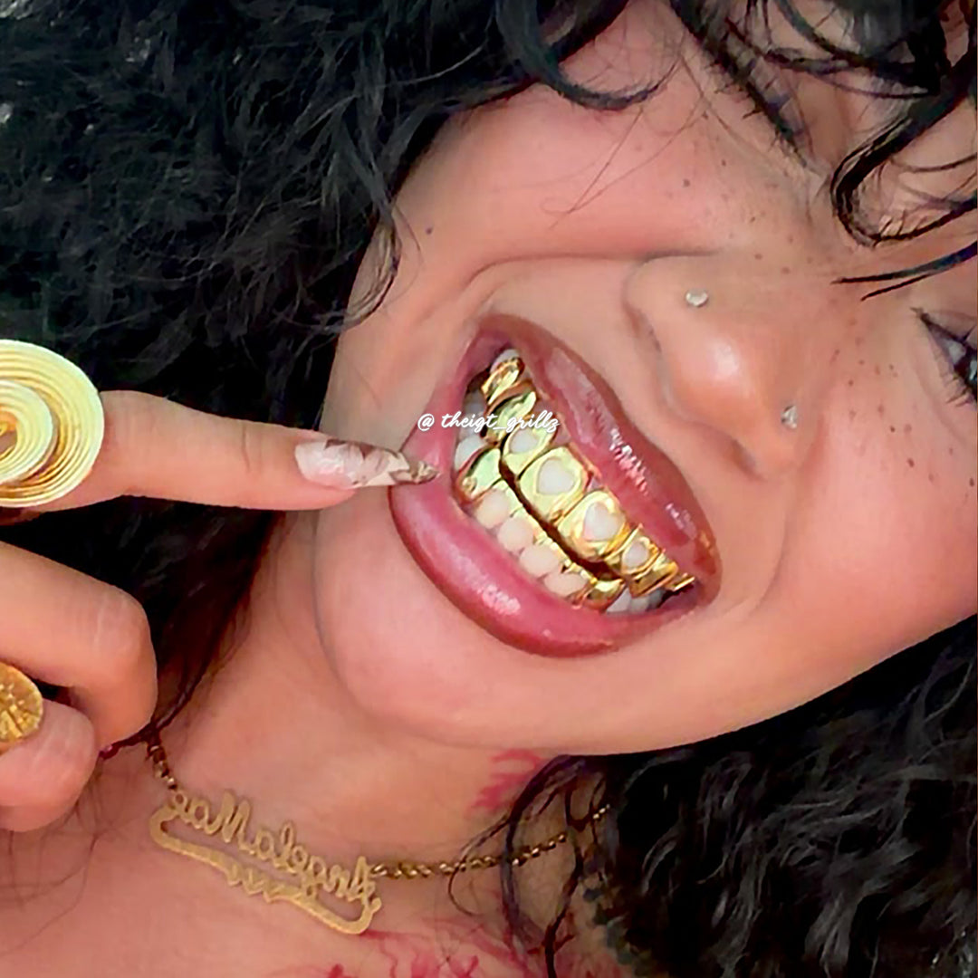 Heart & Cross Open Face Grillz
