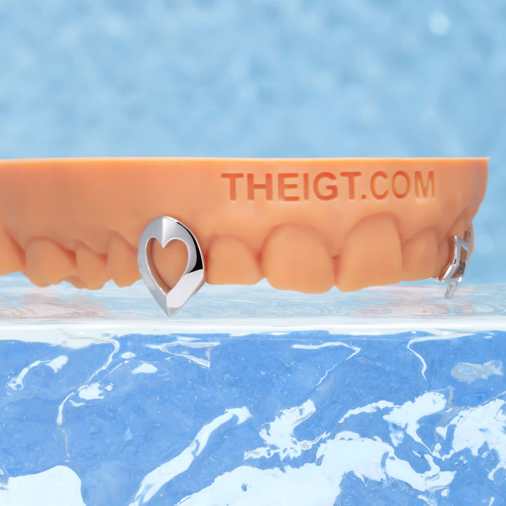 "Heart & Gap Star" Open-Face Grillz