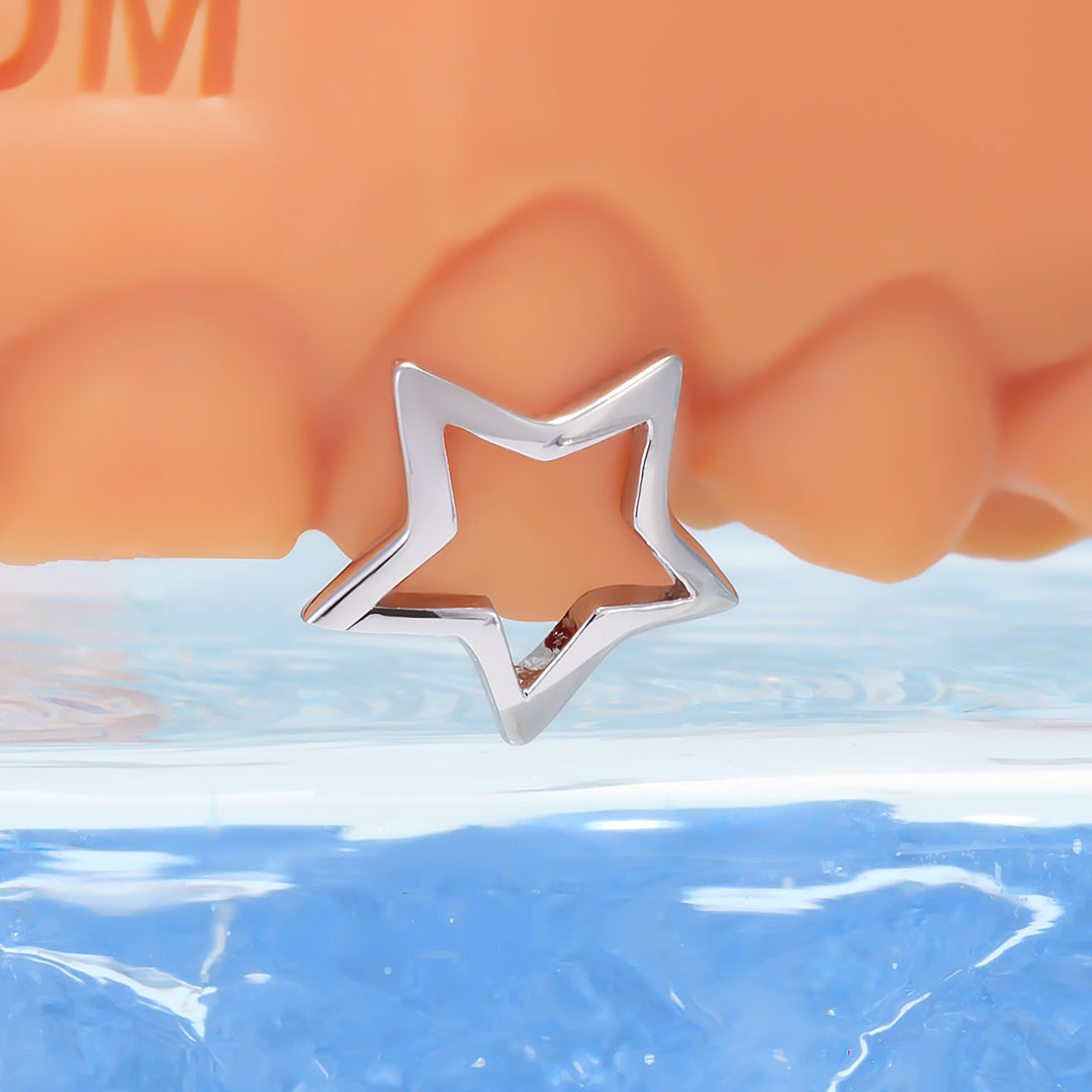 "Heart & Gap Star" Open-Face Grillz
