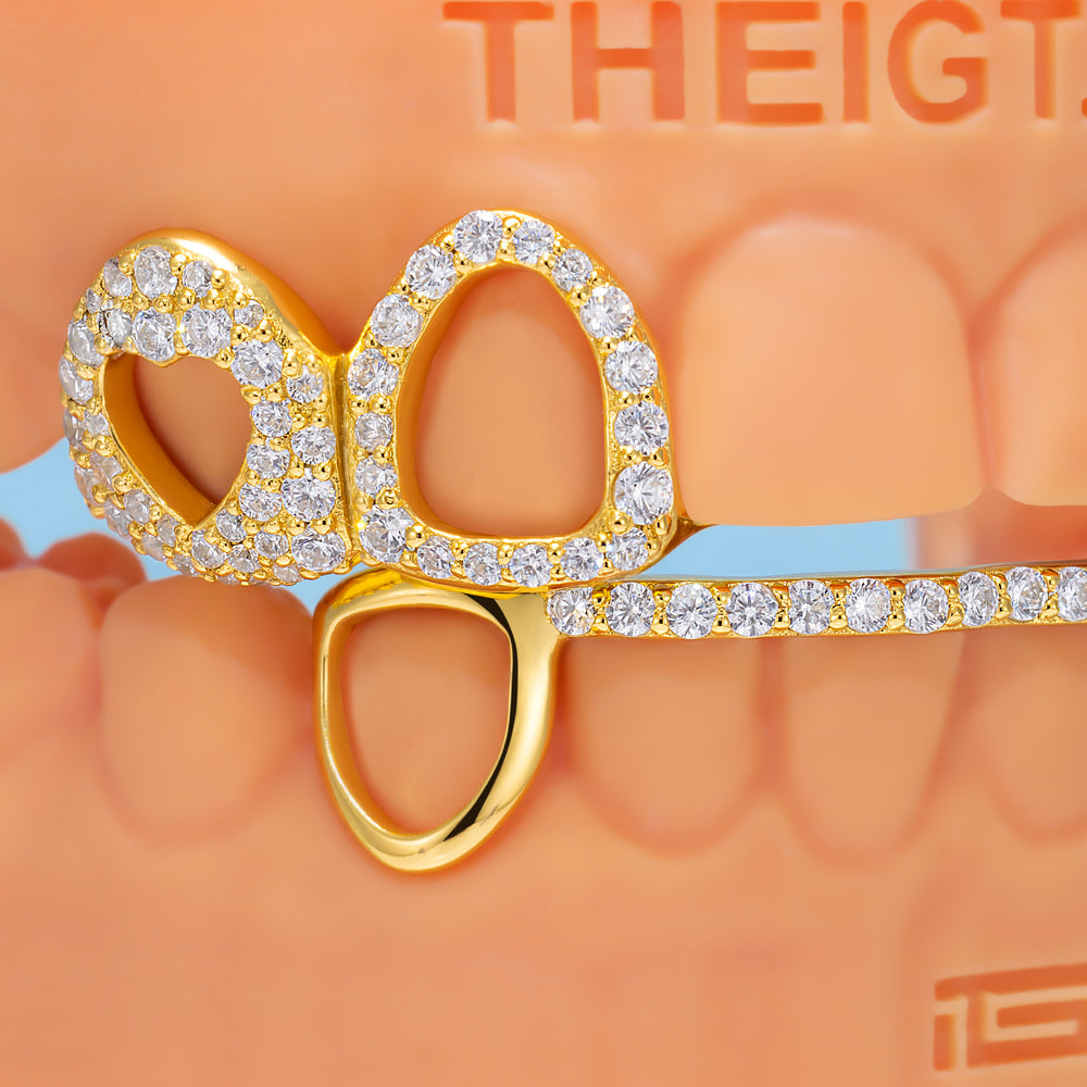 "Heart & Star" Iced Open-Face Grillz