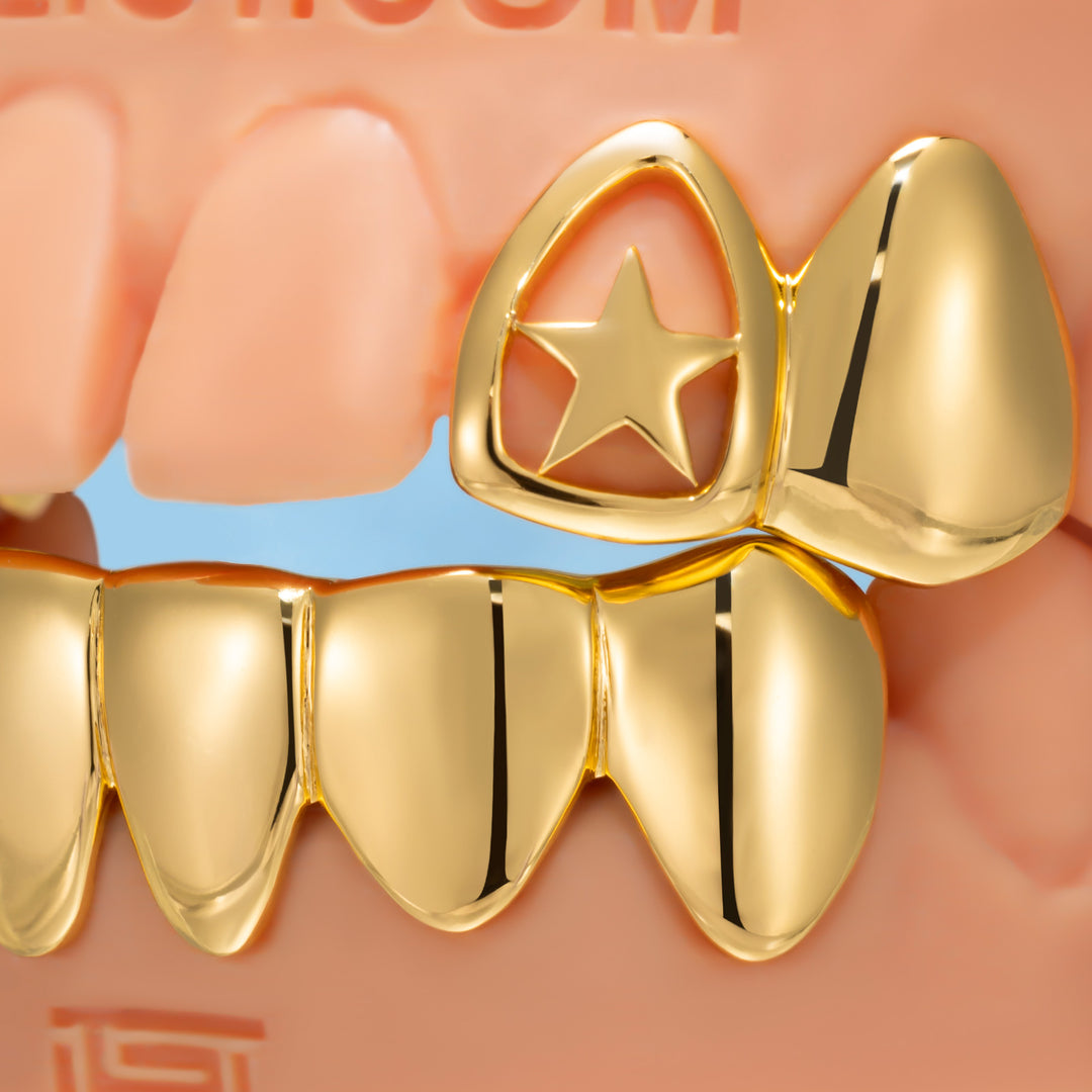 "Heart & Star" Open-Face Custom Grillz