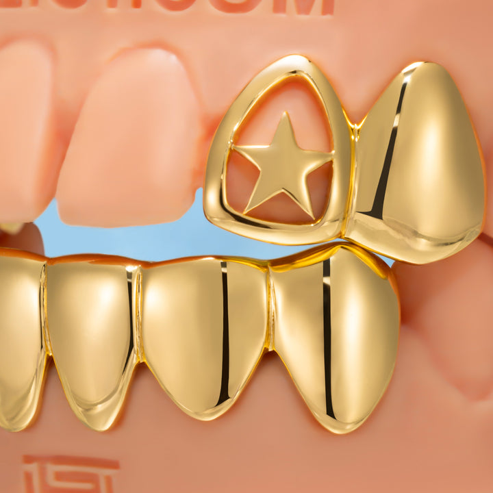 "Heart & Star" Open-Face Custom Grillz