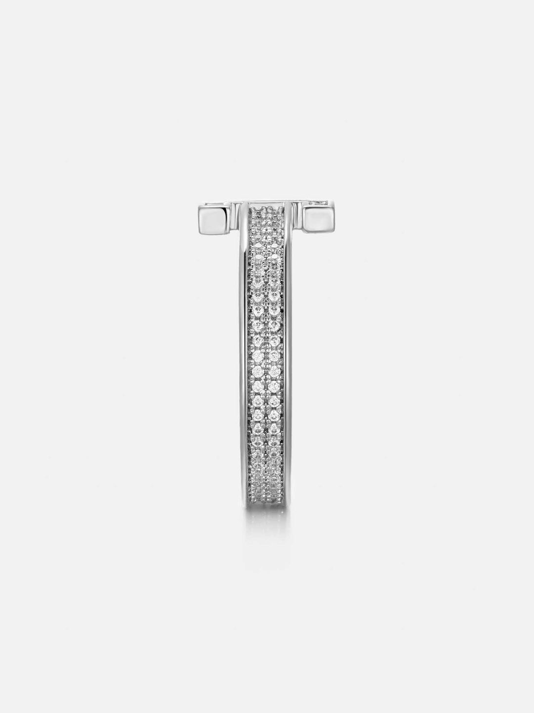 Moissanite Letter I Ring