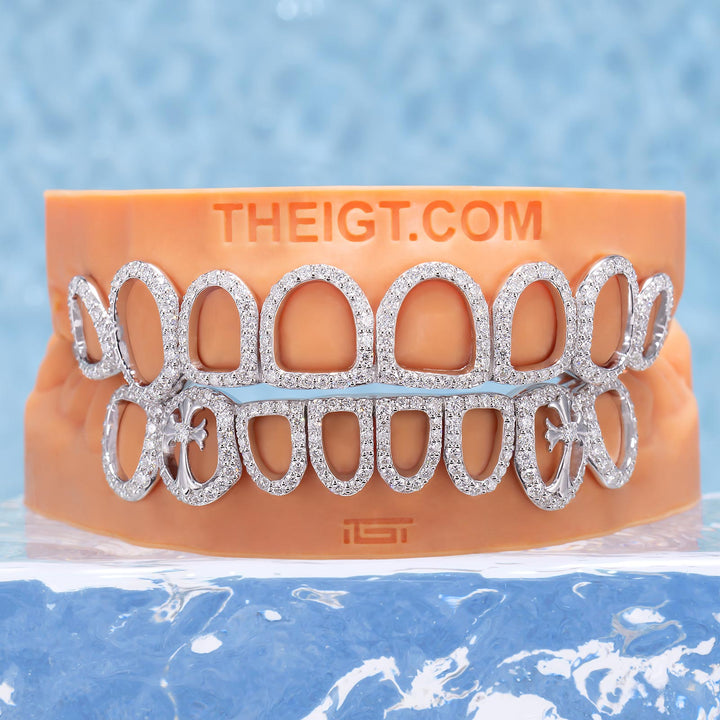 Iced-Out Cross Open-Face Grillz