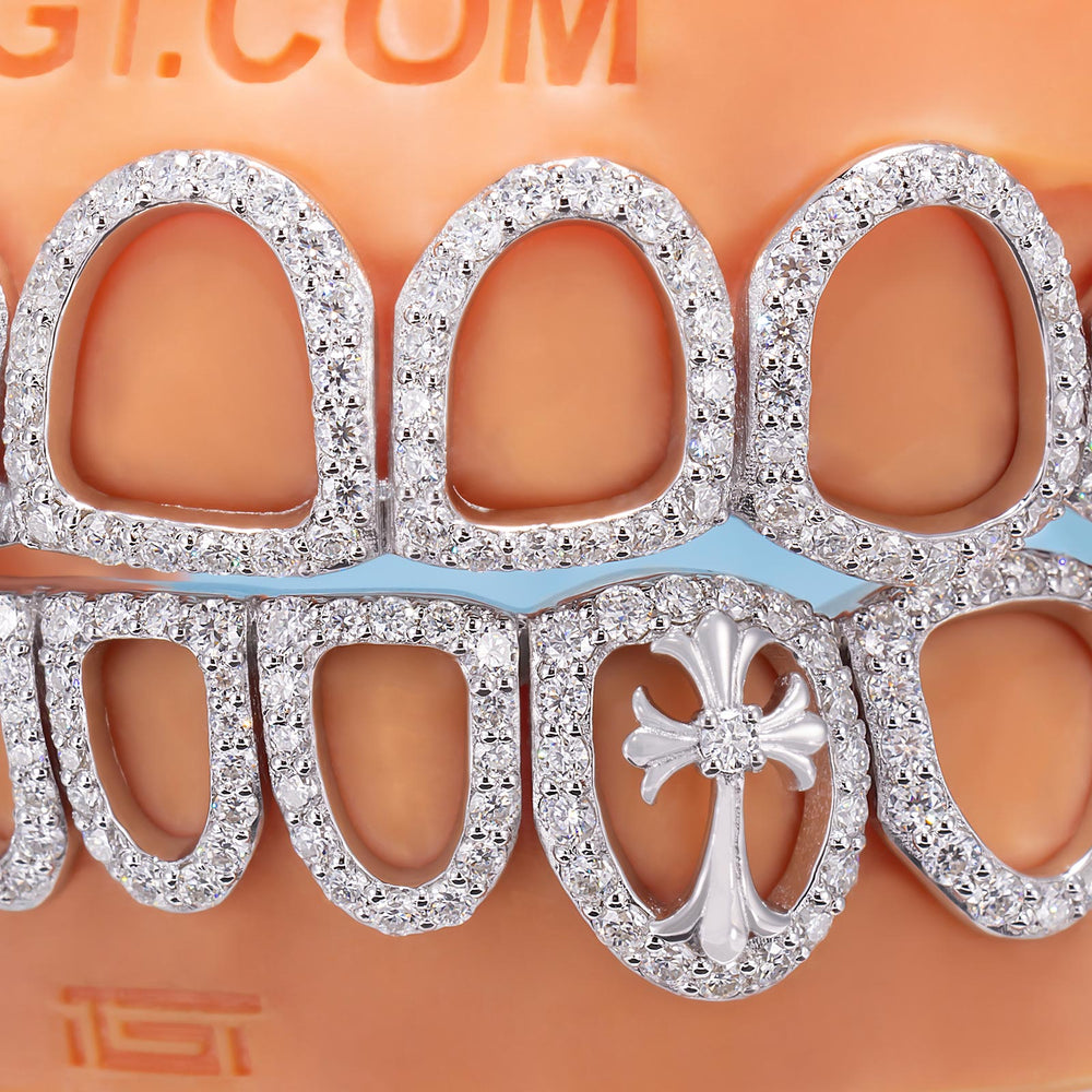 Iced-Out Cross Open-Face Grillz