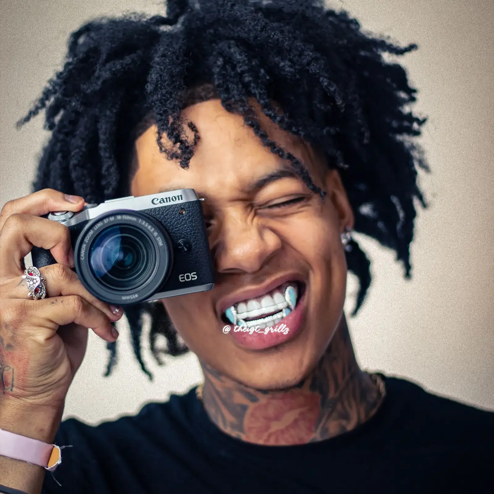 Iced 6 Teeth Connecting Bridge Opal Grillz Bar