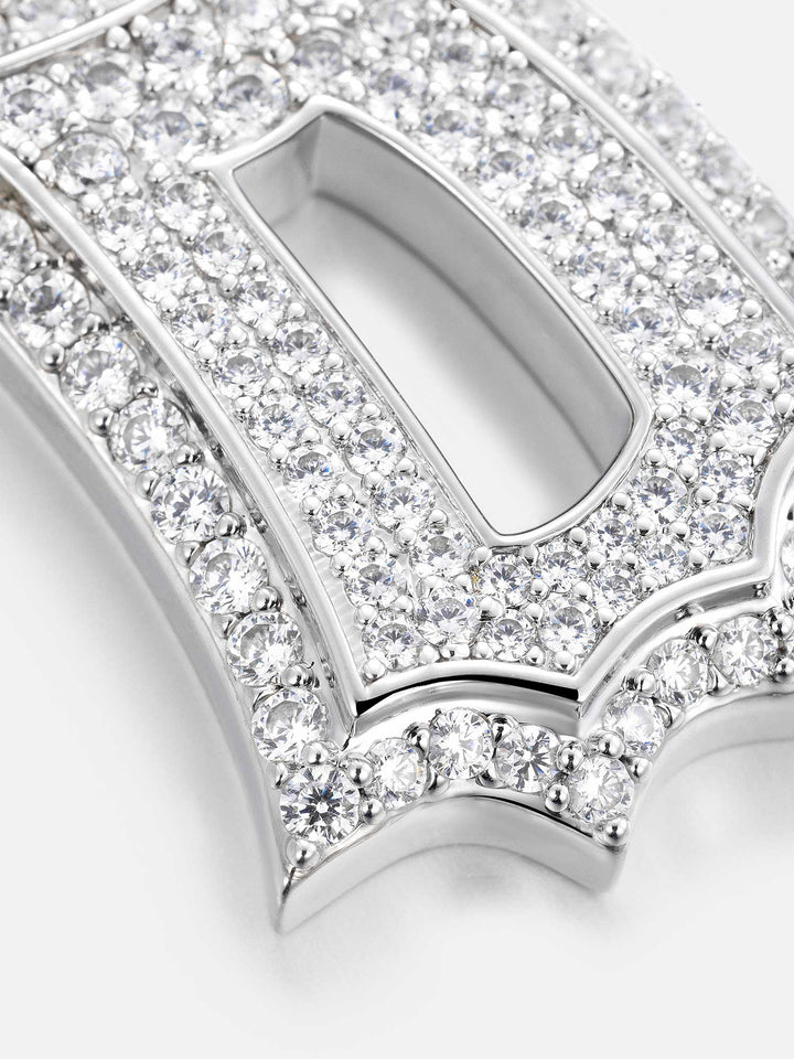 Iced Back Layer D Moissanite Pendant