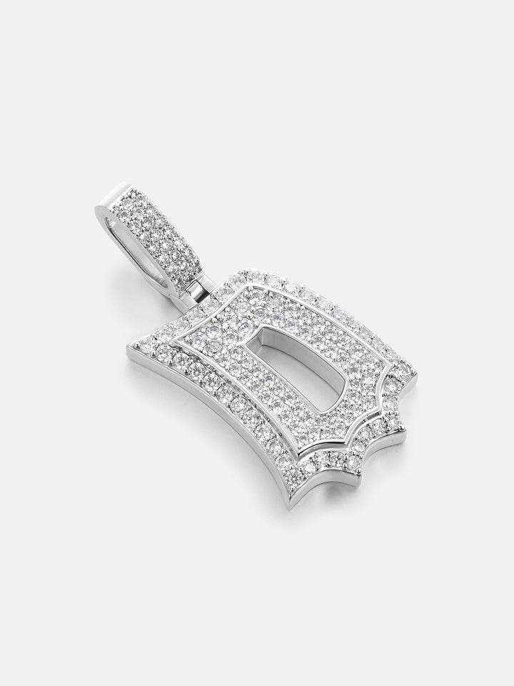 Iced Back Layer D Moissanite Pendant