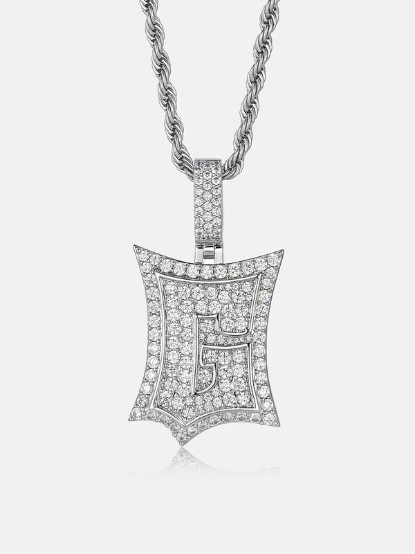 Iced Back Layer G Moissanite Pendant