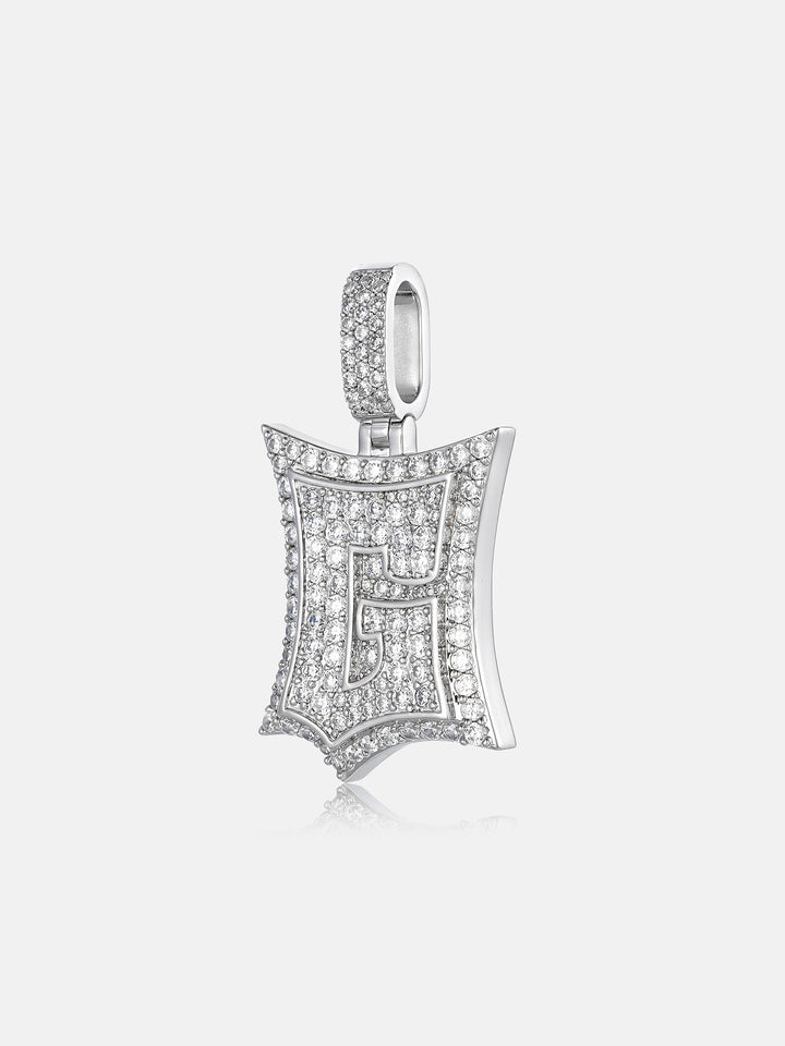 Iced Back Layer G Moissanite Pendant