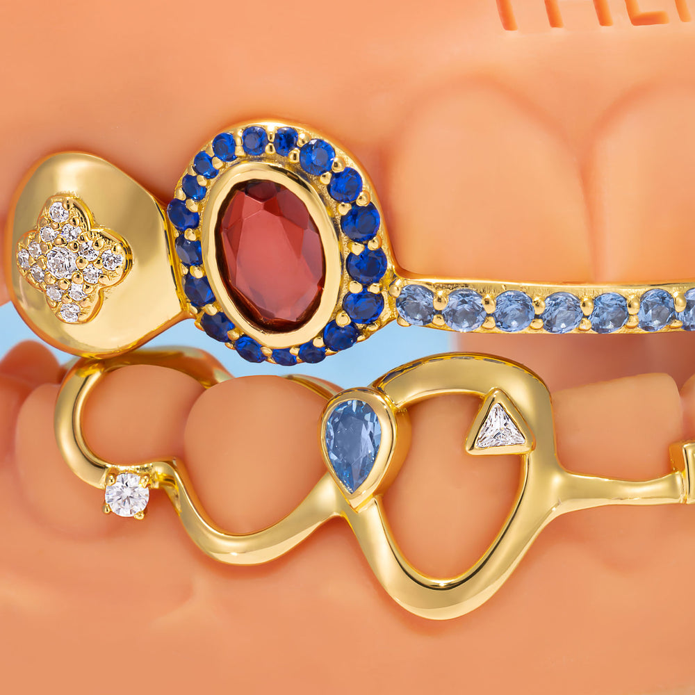 "Iced Bridge" Textured Custom Grillz