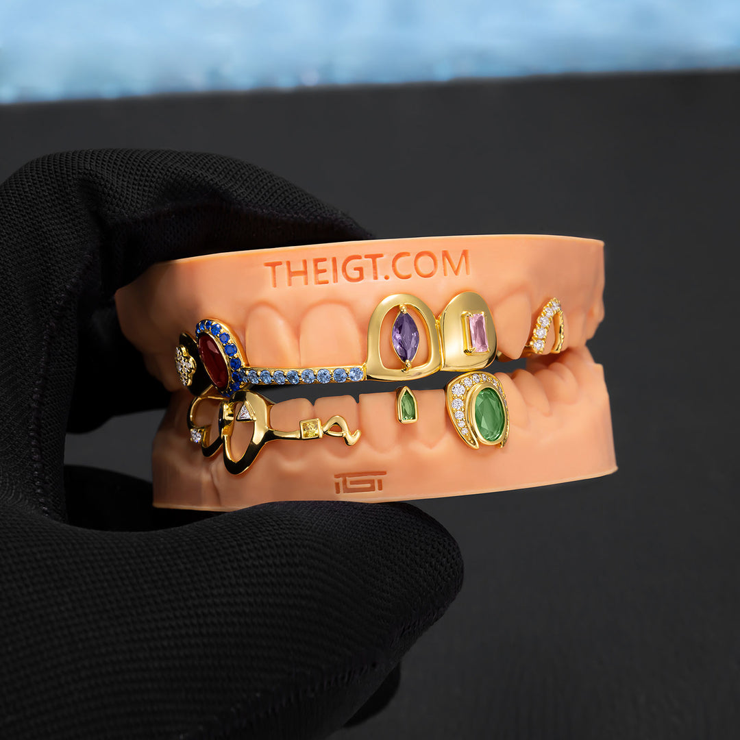 "Iced Bridge" Textured Custom Grillz
