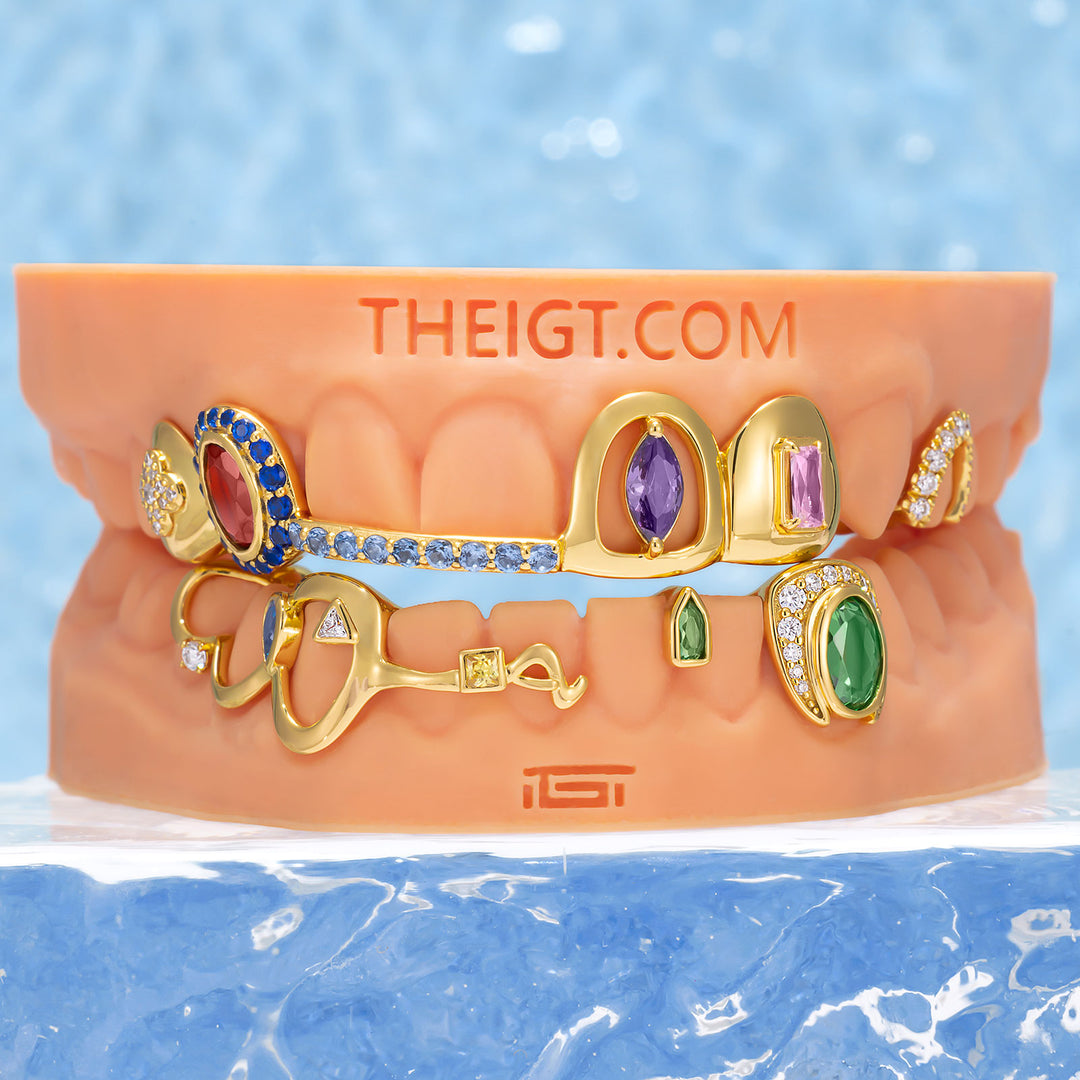 "Iced Bridge" Textured Custom Grillz