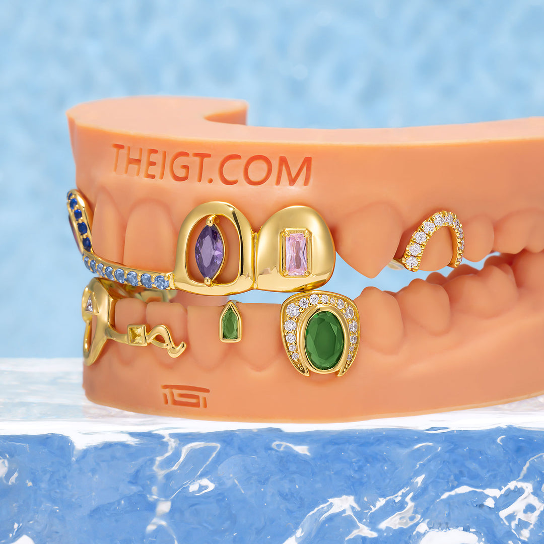 "Iced Bridge" Textured Custom Grillz