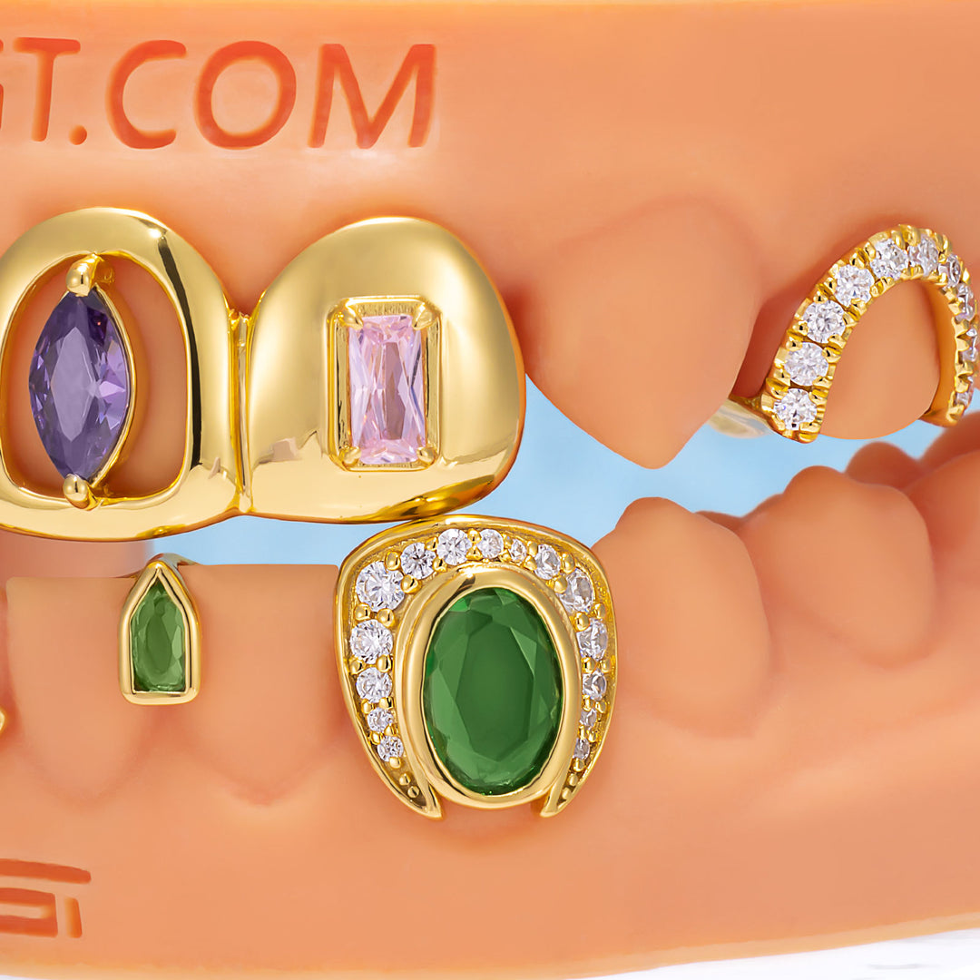 "Iced Bridge" Textured Custom Grillz