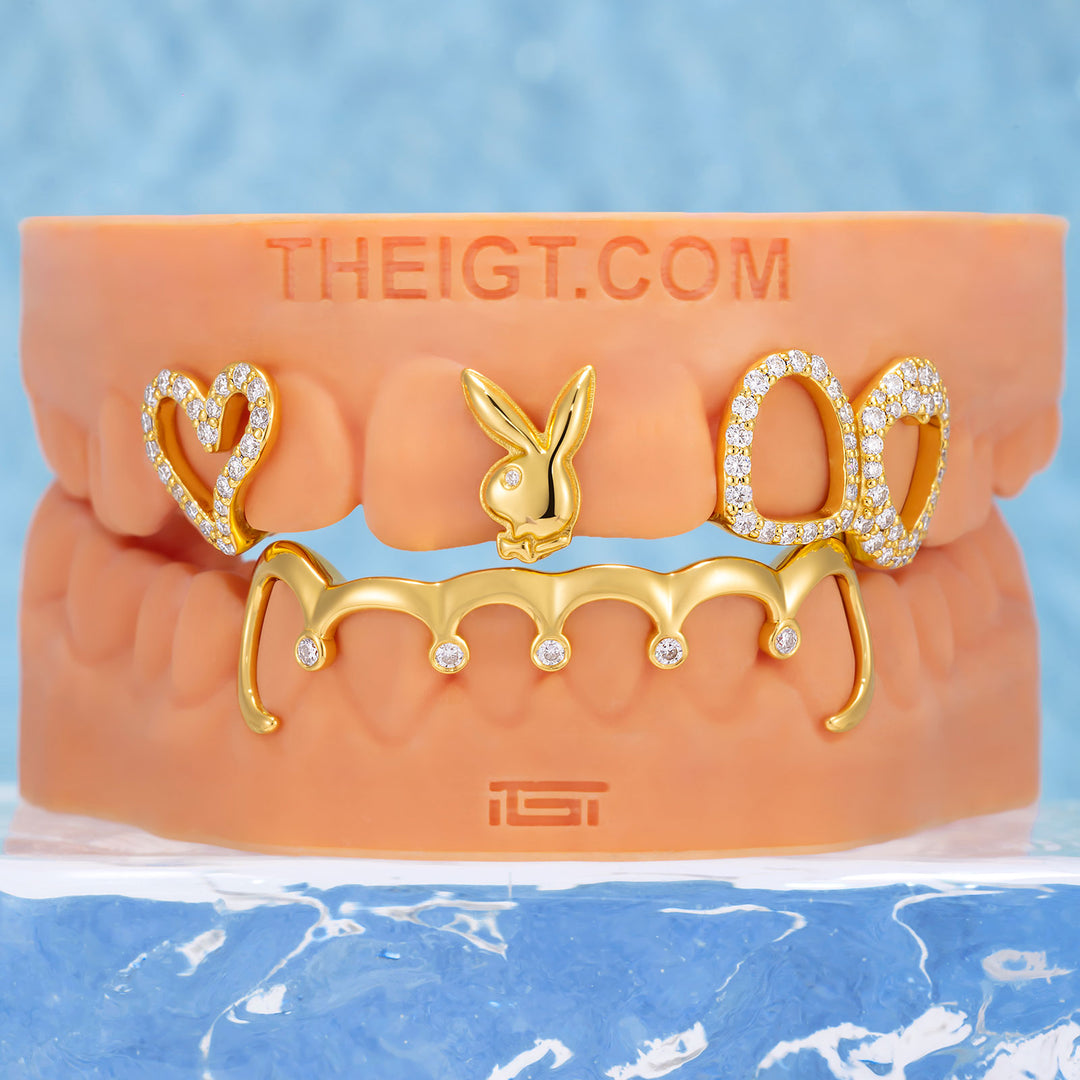 "Iced Bunny" Heart Grillz