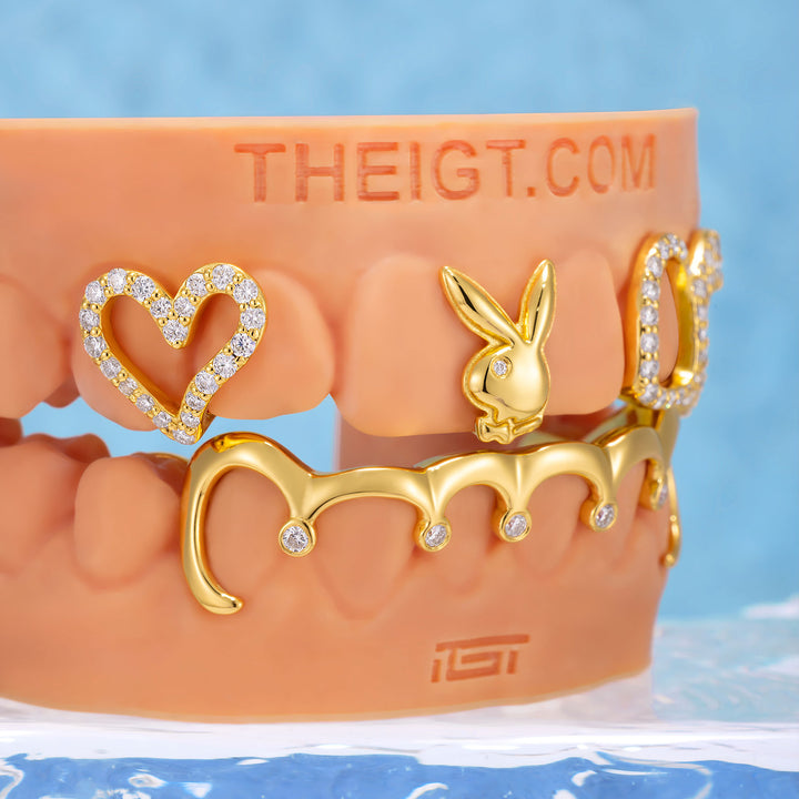 "Iced Bunny" Heart Grillz