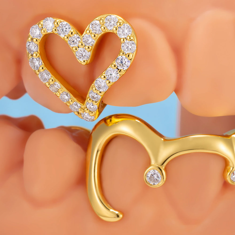 "Iced Bunny" Heart Grillz