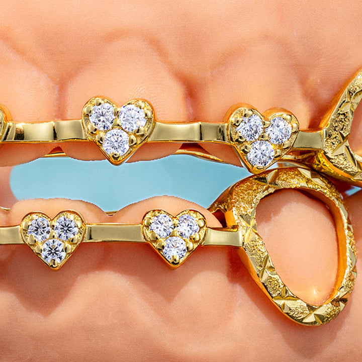Iced Heart Brace Style Grillz