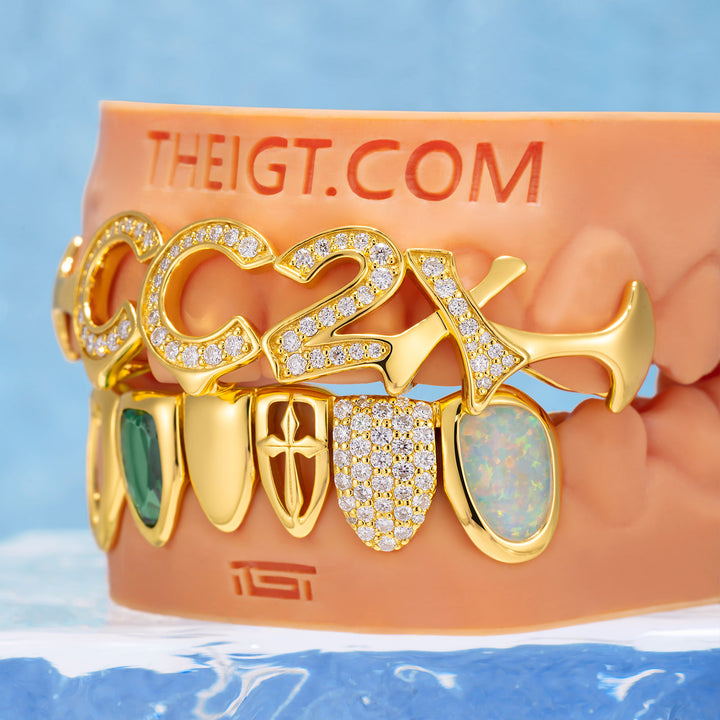 Iced Opal & Cross Custom Set