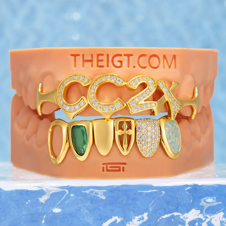 Iced Opal & Cross Custom Set