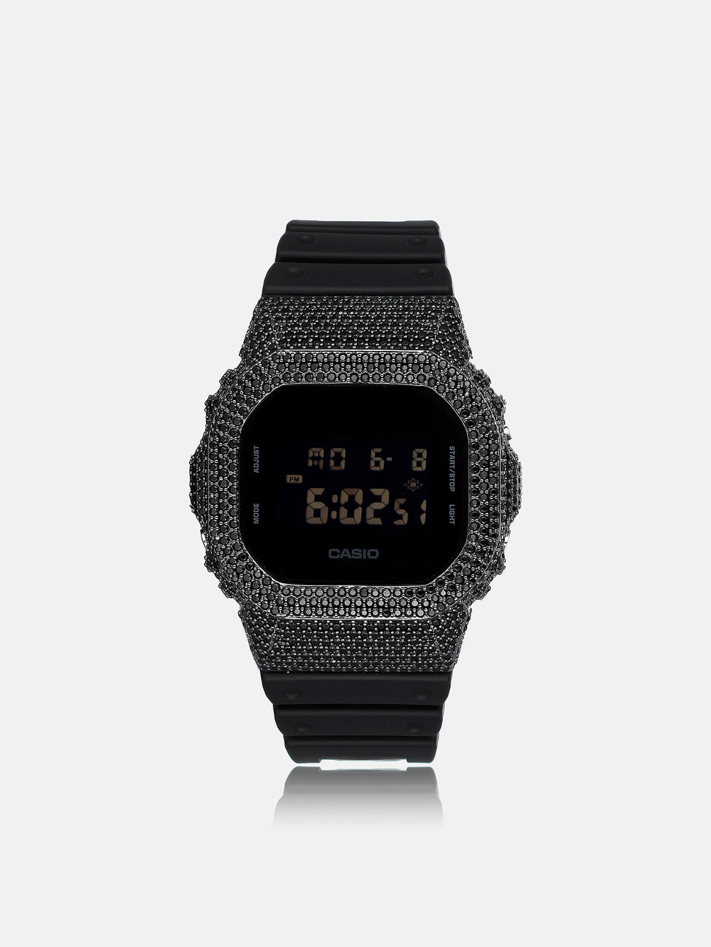 Iced Out Black Moissanite Bezel For DW-5600UBB Watch