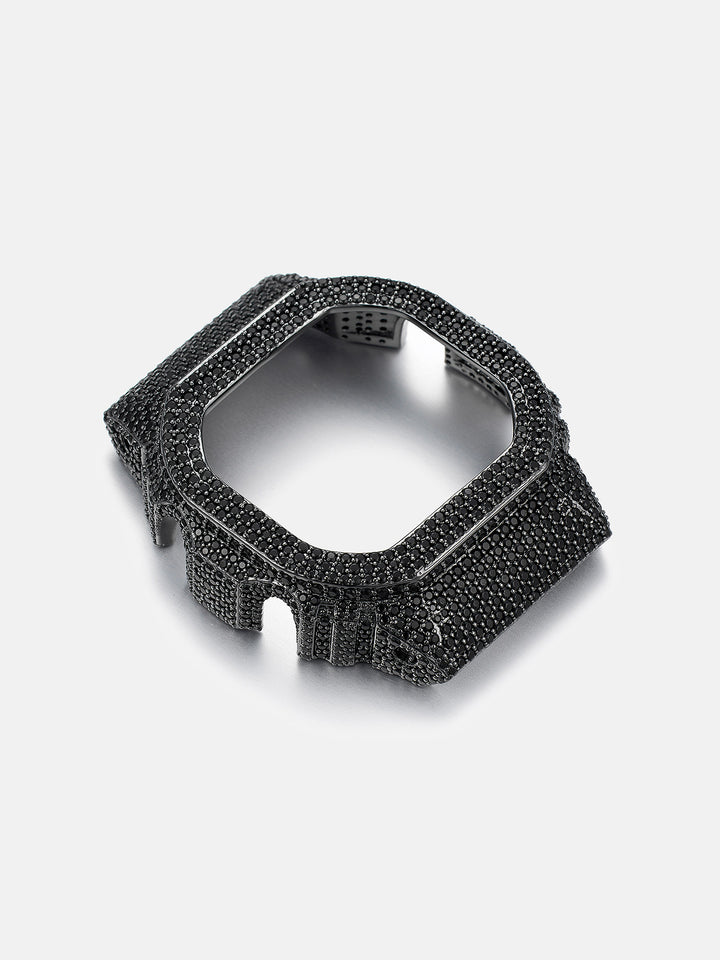 Iced Out Black Moissanite Bezel For DW-5600UBB Watch