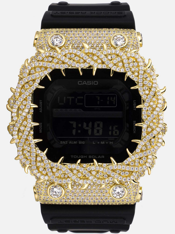 Iced Out Fang Claw Moissanite Bezel For GX-56UBB-1JF Watch