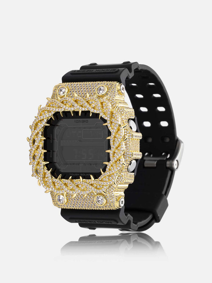 Iced Out Fang Claw Moissanite Bezel For GX-56UBB-1JF Watch